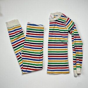 hanna andersson organic cotton pajamas set of 2 top and bottom striped